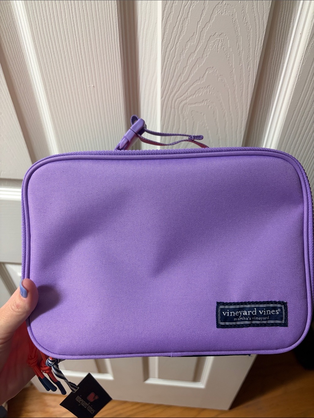 Vineyard Vines Lavender Zippered lunch box